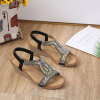 Luxury Women's Sandals with Wedge Heel – Celeste