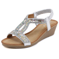 Luxury Women's Sandals with Wedge Heel – Celeste