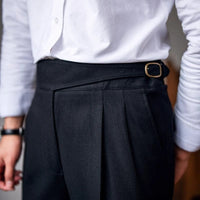 Classic Men's Pants with Buckle - Oliver