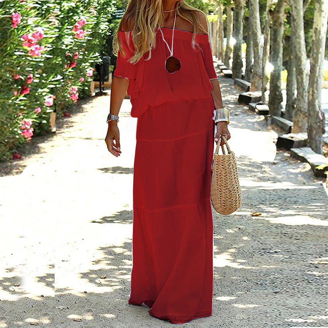 Off-Shoulder Summer Dress - Soleil
