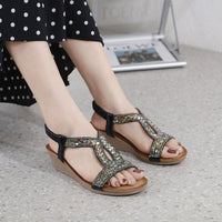 Luxury Women's Sandals with Wedge Heel – Celeste