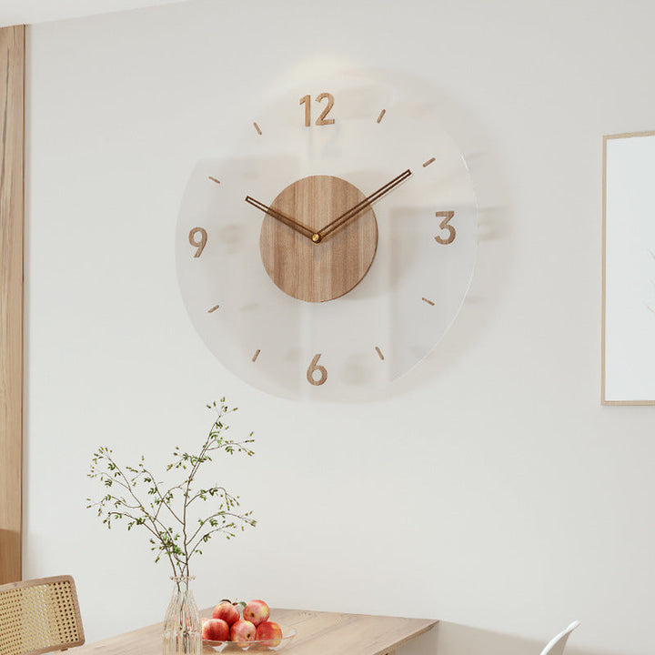Scandinavian Style Wooden Wall Clock - WoodWave