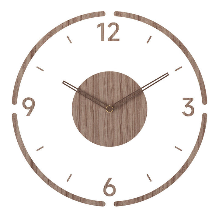 Scandinavian Style Wooden Wall Clock - WoodWave