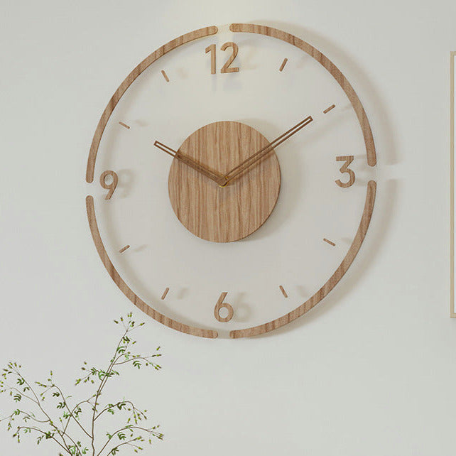 Scandinavian Style Wooden Wall Clock - WoodWave