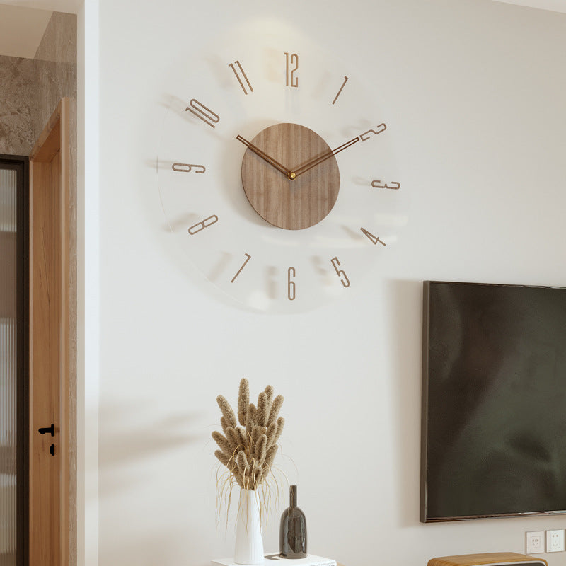 Scandinavian Style Wooden Wall Clock - WoodWave