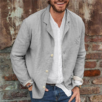 Light cotton-linen men's jacket – Lennart