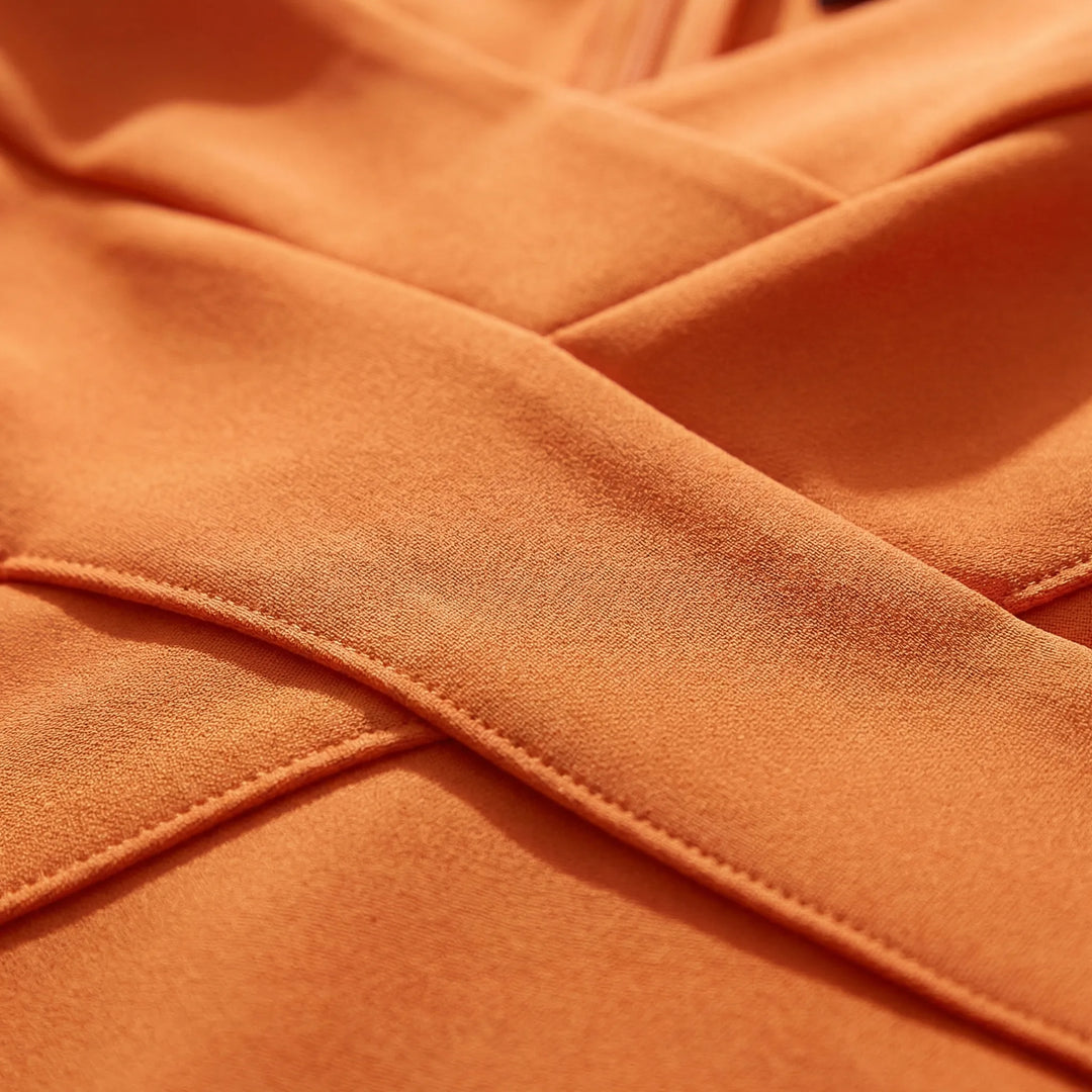 Off Shoulder V Ausschnitt Kleid - Jill