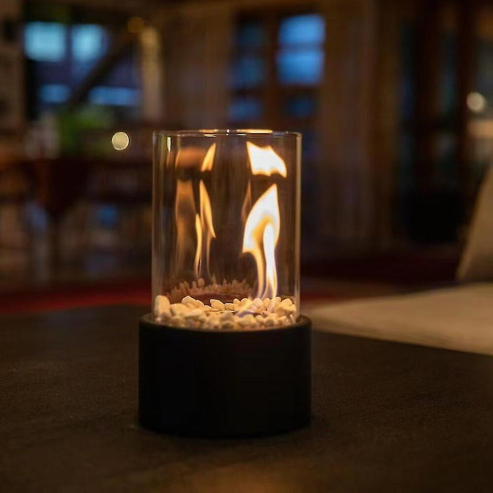 Classic Oil Lamp with Open Flame - Lumora