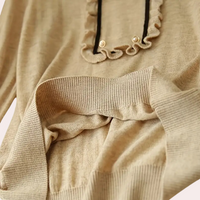 Versatile Khaki Women's Blouse - Nora