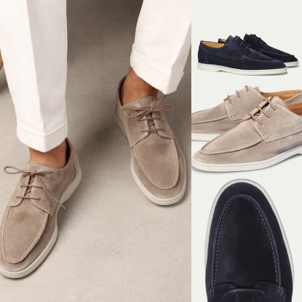 Luxury Leather Lace-Up Loafers for Men - Diederik