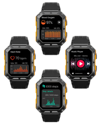 Wytrzymały smartwatch z pulsometrem i krokomierzem - EnduranceX