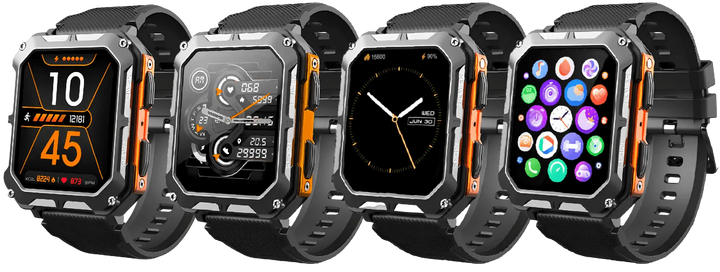 Wytrzymały smartwatch z pulsometrem i krokomierzem - EnduranceX