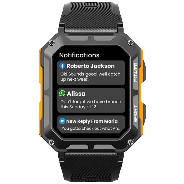 Wytrzymały smartwatch z pulsometrem i krokomierzem - EnduranceX
