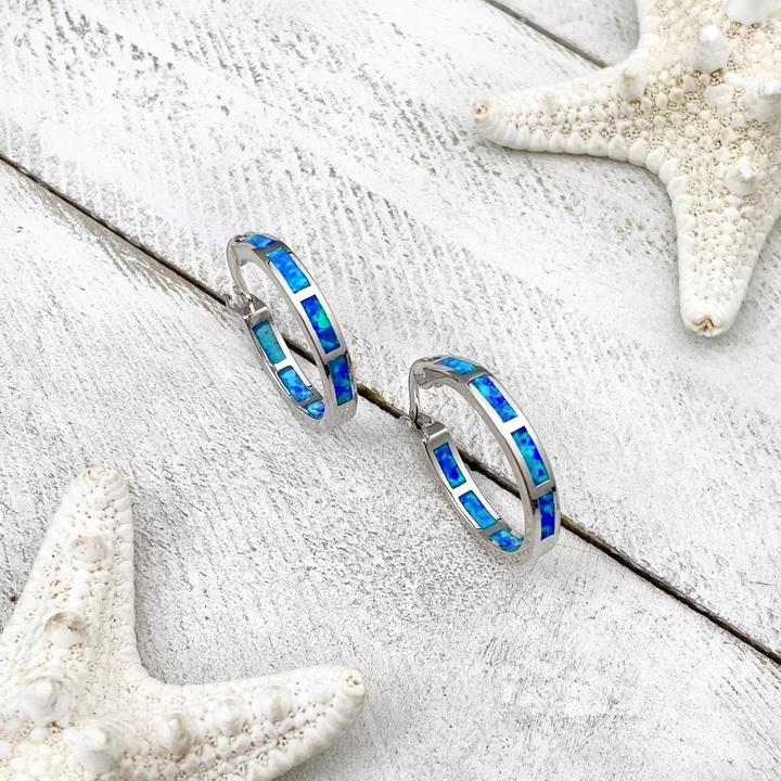Silver Opal Ocean Ring - Finn