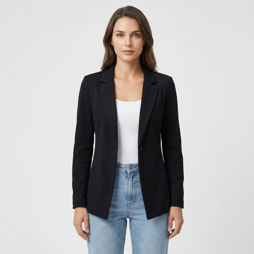 Open-Front Longline Women's Blazer - Barbara