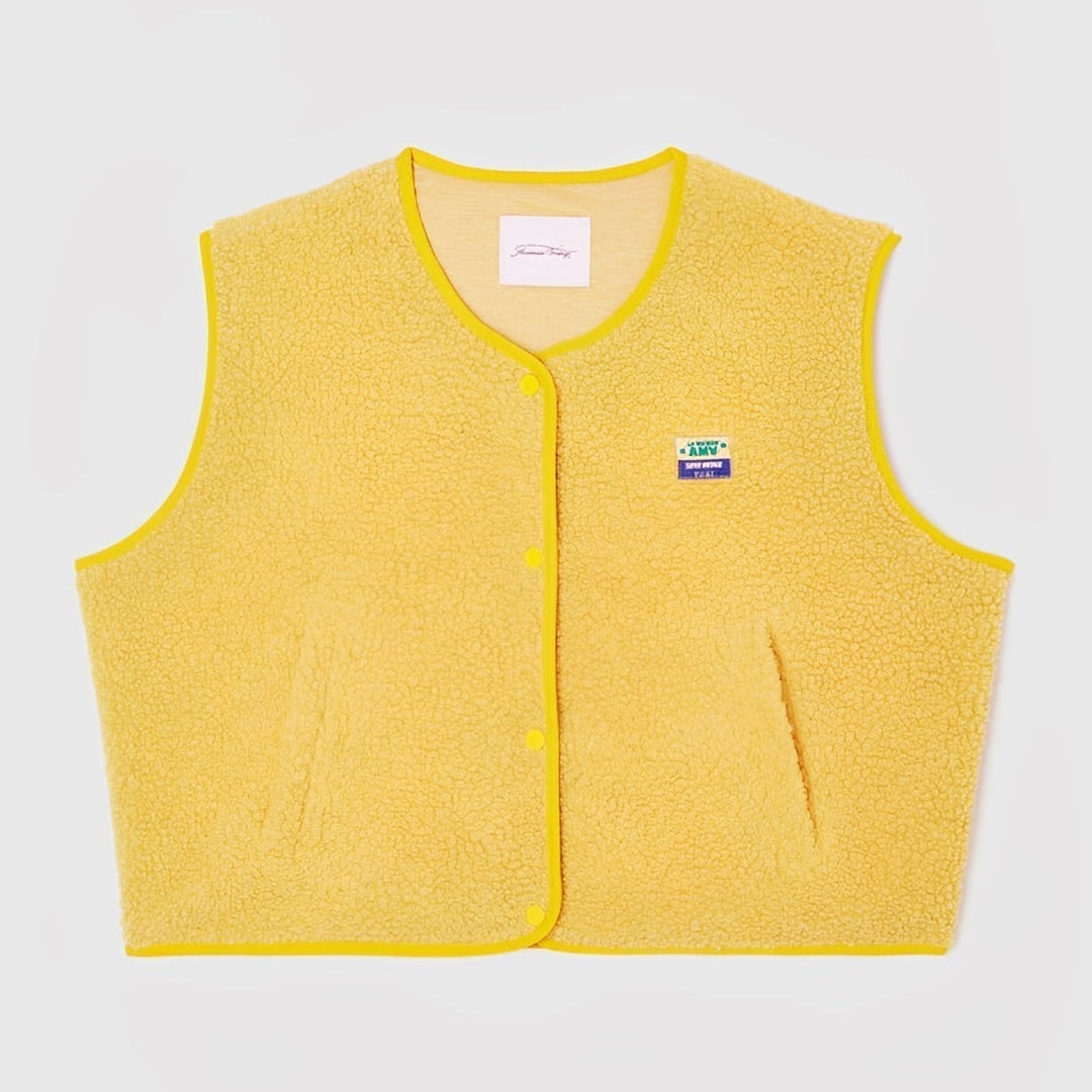 Open-Front Sleeveless Layering Vest - Claudia
