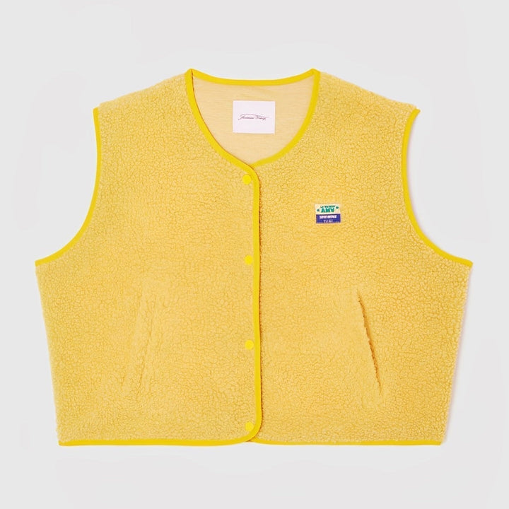 Open-Front Sleeveless Layering Vest - Claudia