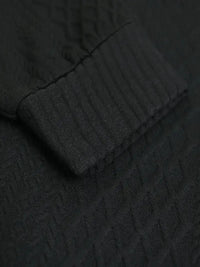 Męski dziany sweter outdoor z naszywkami - Logan