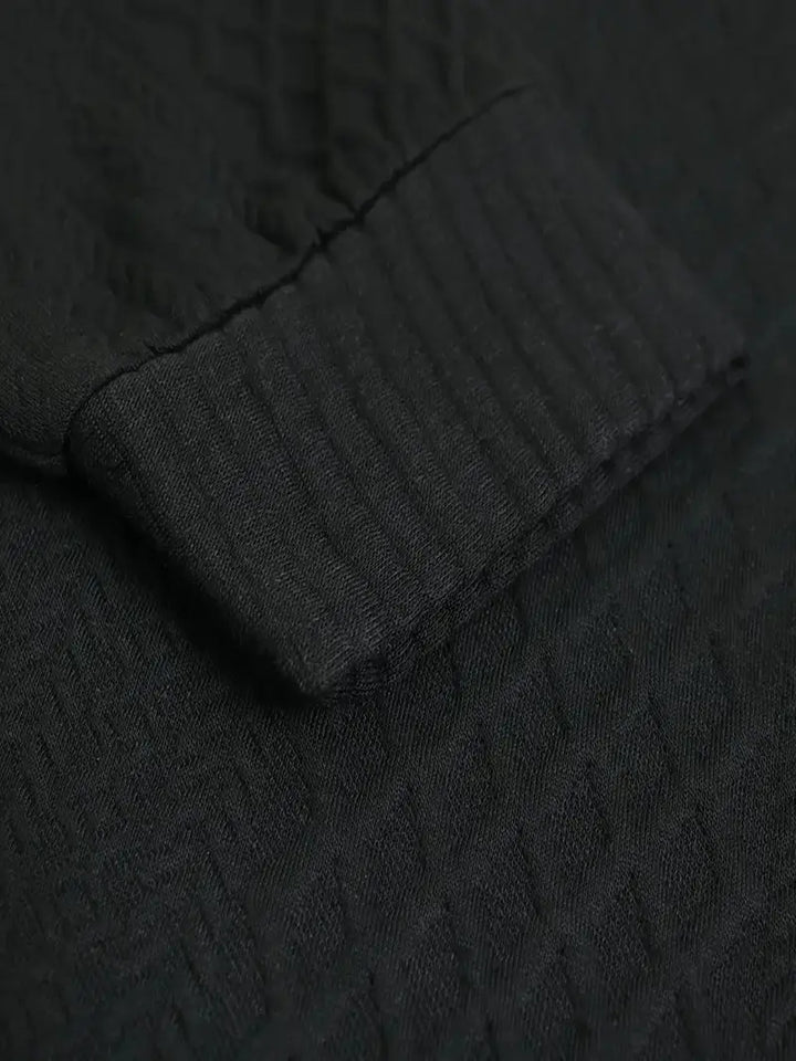 Męski dziany sweter outdoor z naszywkami - Logan