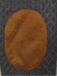 Męski dziany sweter outdoor z naszywkami - Logan