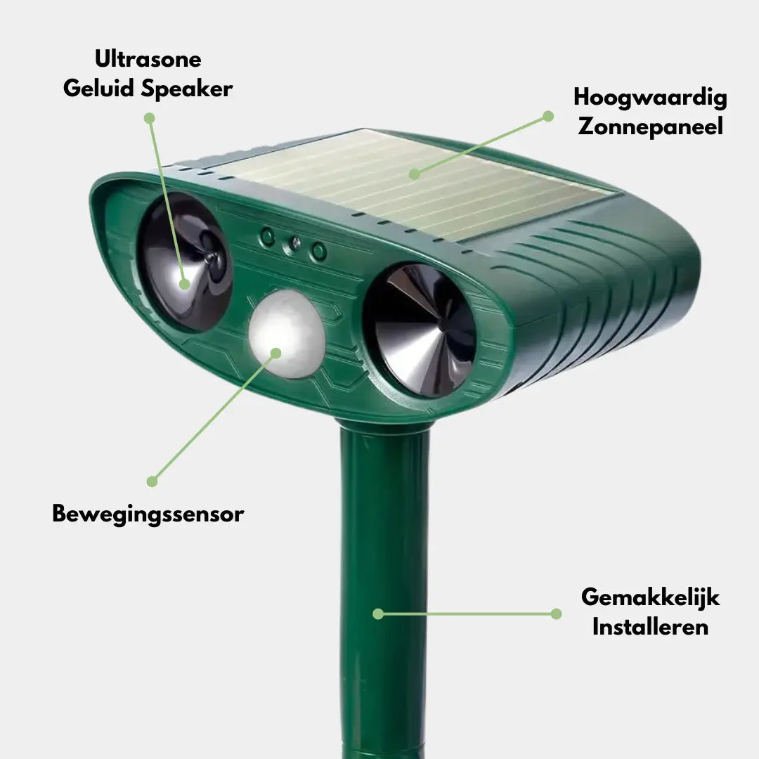 Zonne-energie Kattenverjager - NatureGuard