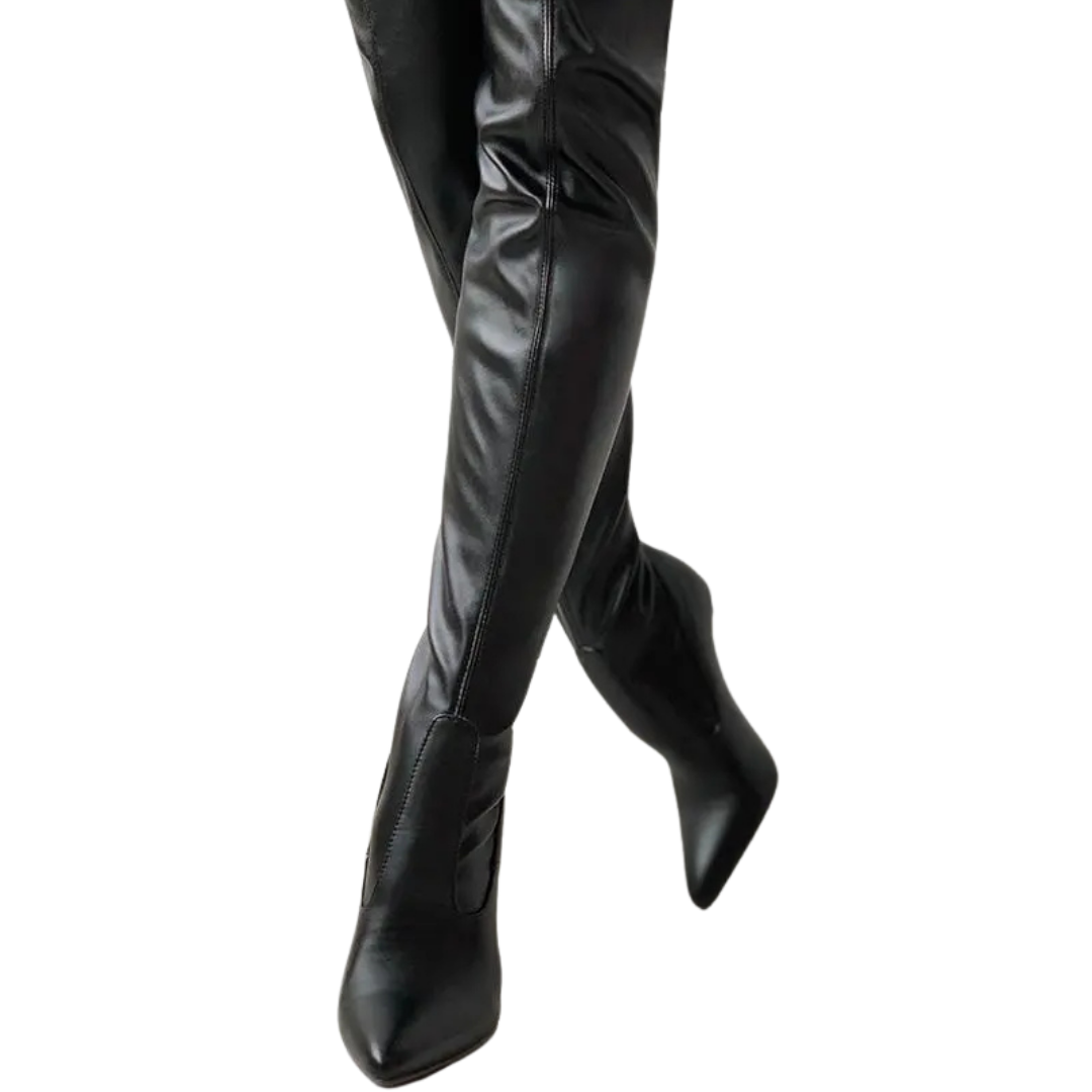 Over-The-Knee Pointed Toe Boot - Sandra