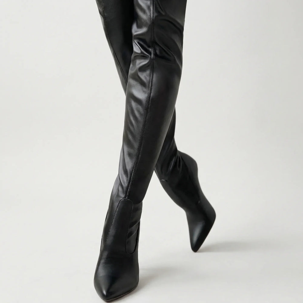Over-The-Knee Pointed Toe Boot - Sandra