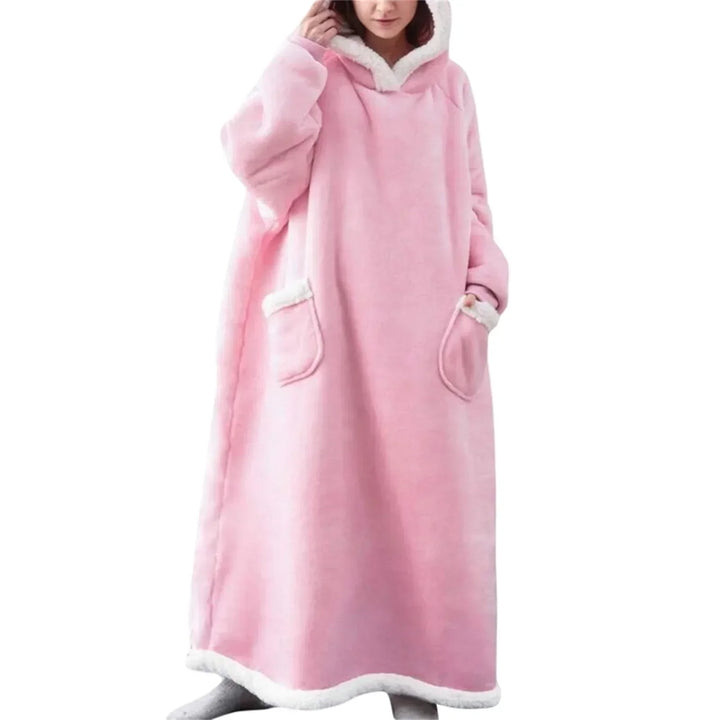 Oversized Hooded Blanket With Front Pocket - Lola