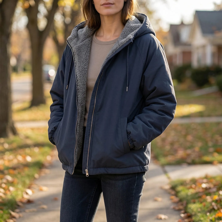 Oversized Hooded Reversible Parka - Mindy
