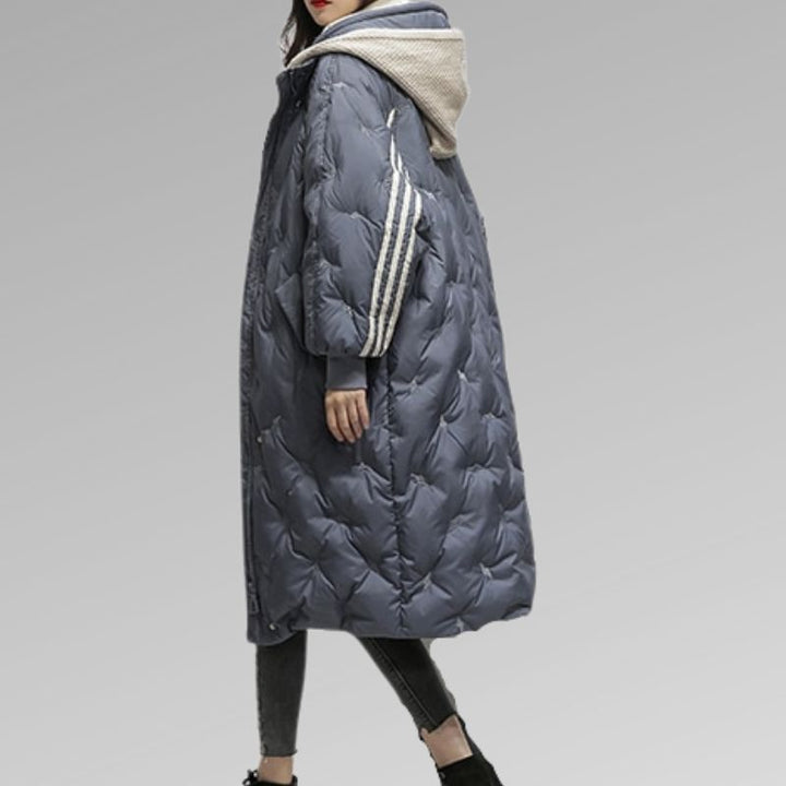 Oversized Quilted Coat For Women - Kimberly