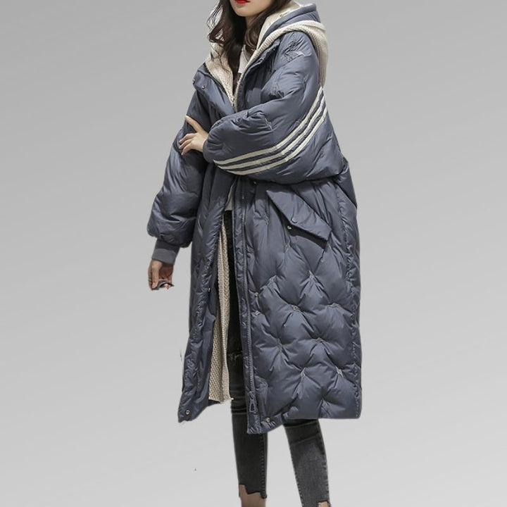 Oversized Quilted Coat For Women - Kimberly