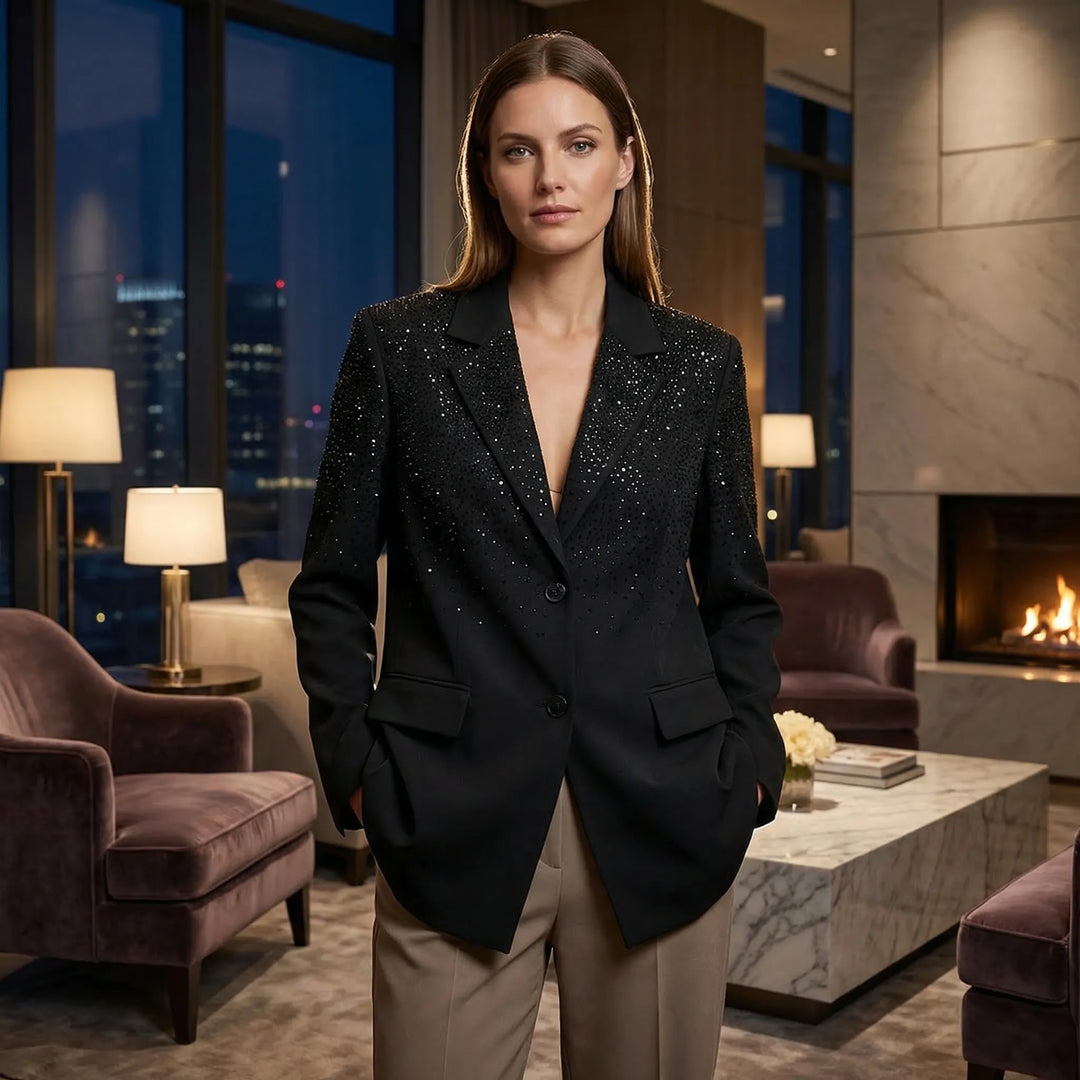 Oversized Sparkle-Detail Women's Blazer - Dianne