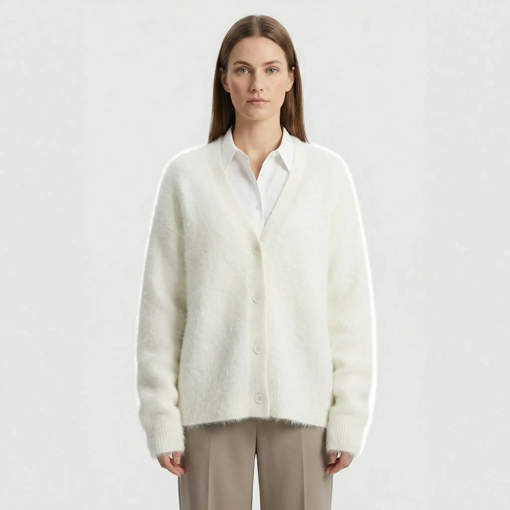 Oversized Strickjacke Mit Knöpfen - Jasmina