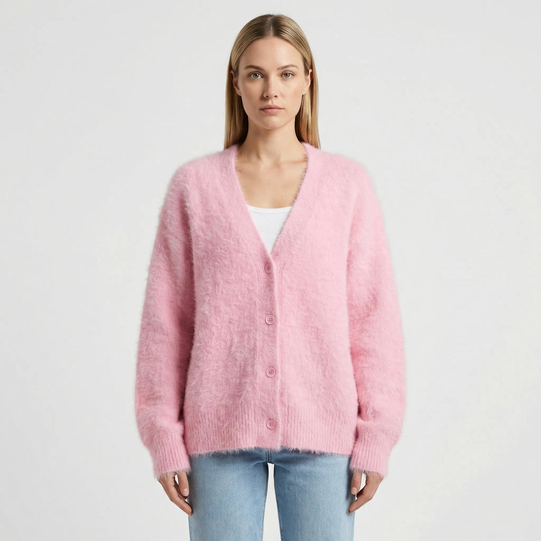 Oversized Strickjacke Mit Knöpfen - Jasmina