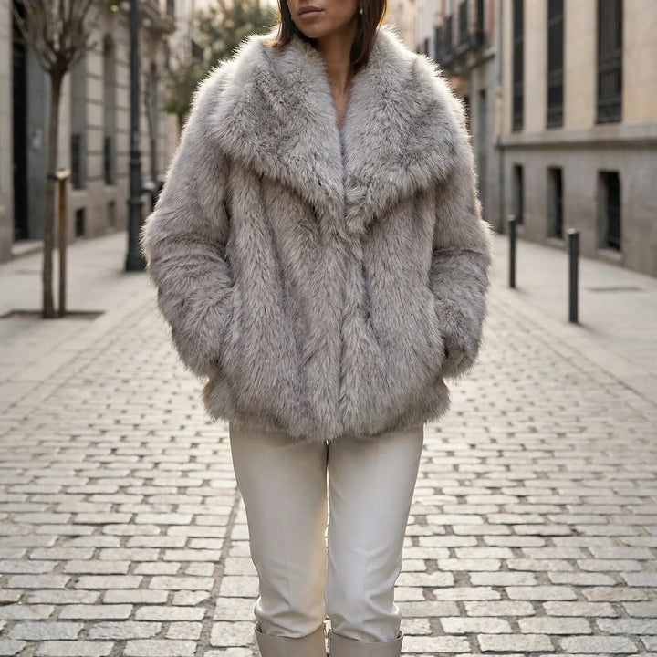 Oversized Winterjas Met Bontlook - Beatrice