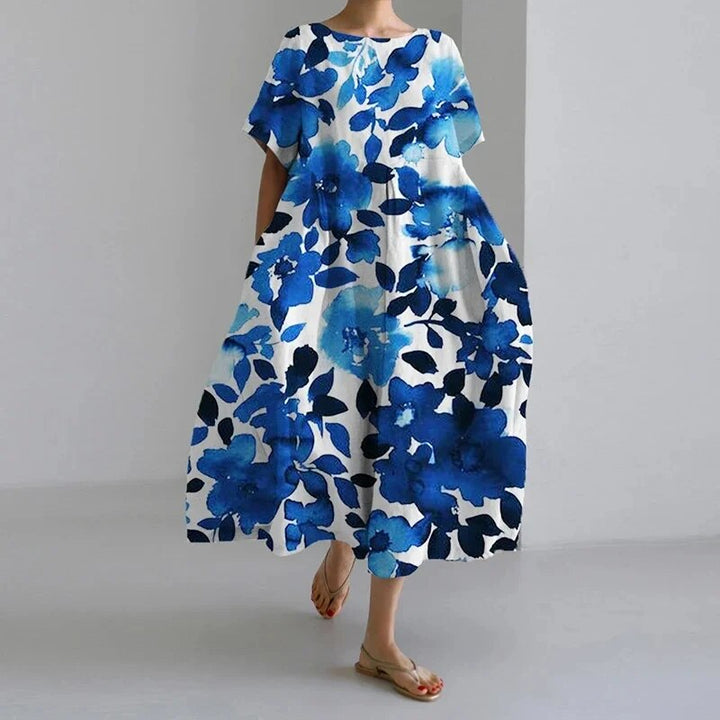 Sukienka Maxi Boho-Kwiaty - FloraChic