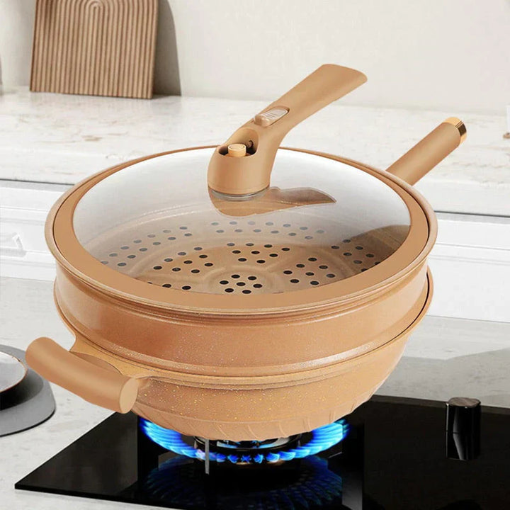Multifunctionele Wokpan met Anti-aanbaklaag - CookFlex