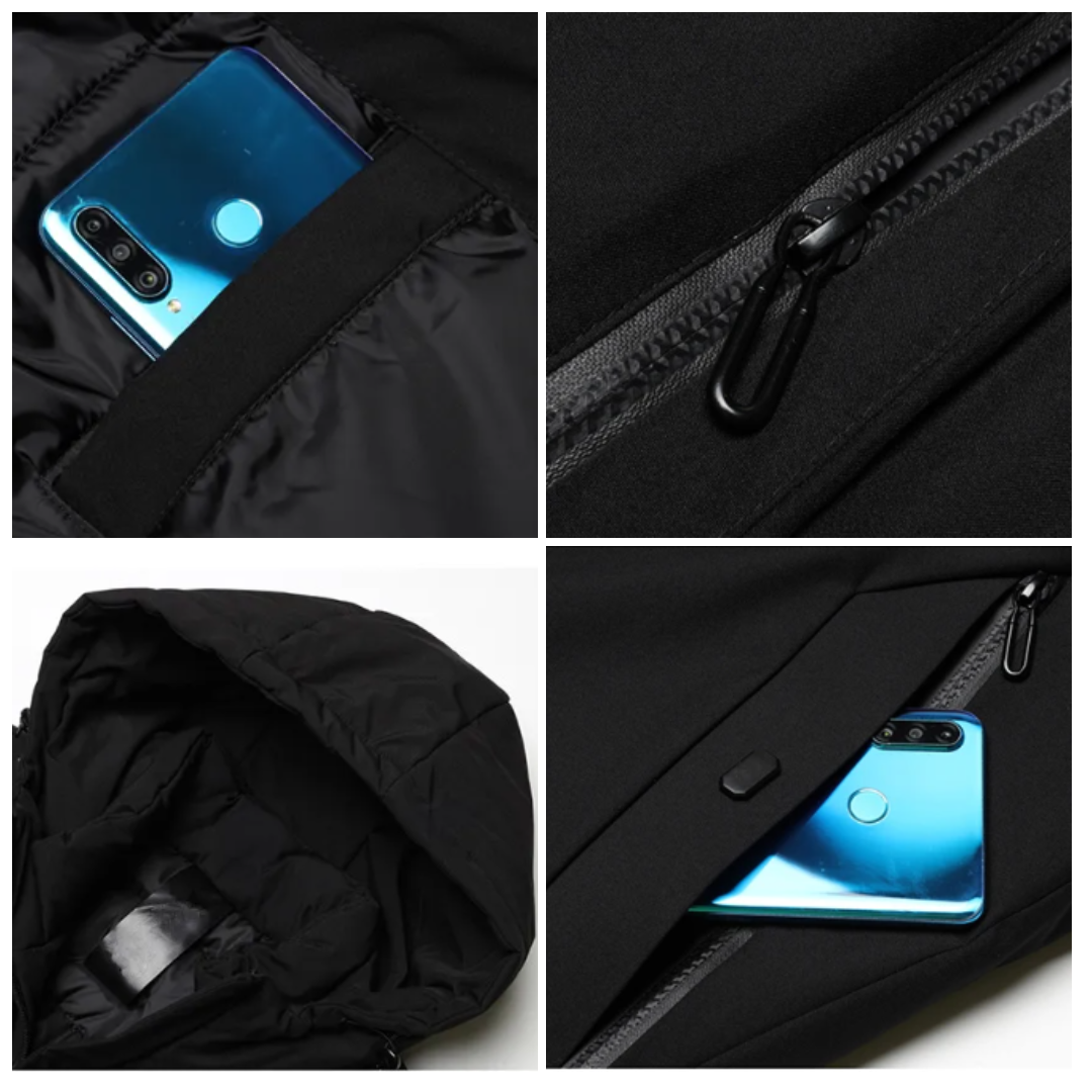 Classic Down Jacket with Hood - Victor