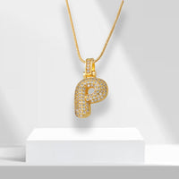 Bubble Letters Ketting met Hanger - LuxeLette