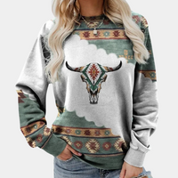Trendy Printed Women's Sweatshirt - Sienna