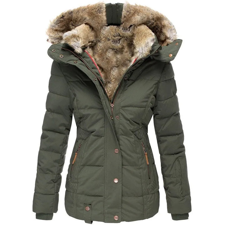 Padded Winter Coat With Fur-Trimmed Hood - Henrietta