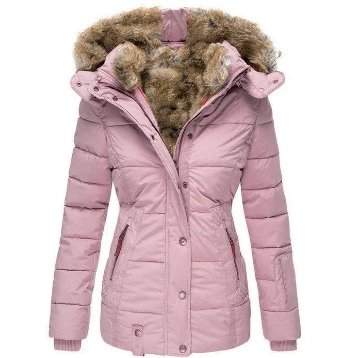 Padded Winter Coat With Fur-Trimmed Hood - Henrietta