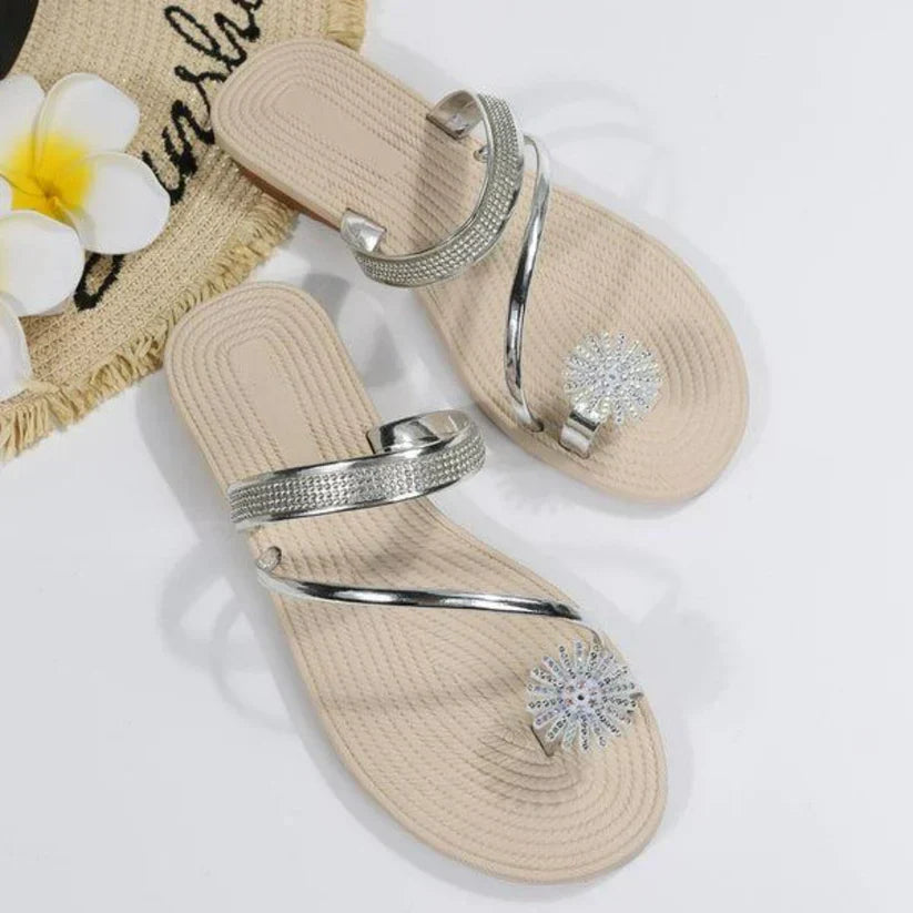Trendy Women's Sandals with Unique Snowflake Detail – Arluna