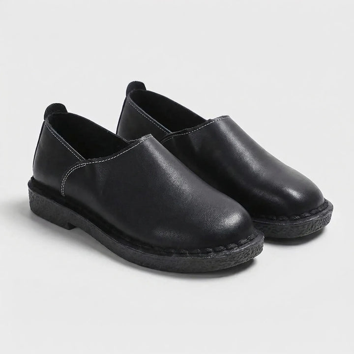 Patchwork Slip-On Flat Loafer - Cecilia