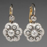 Vintage Mandala Crystal Earrings - Calysta