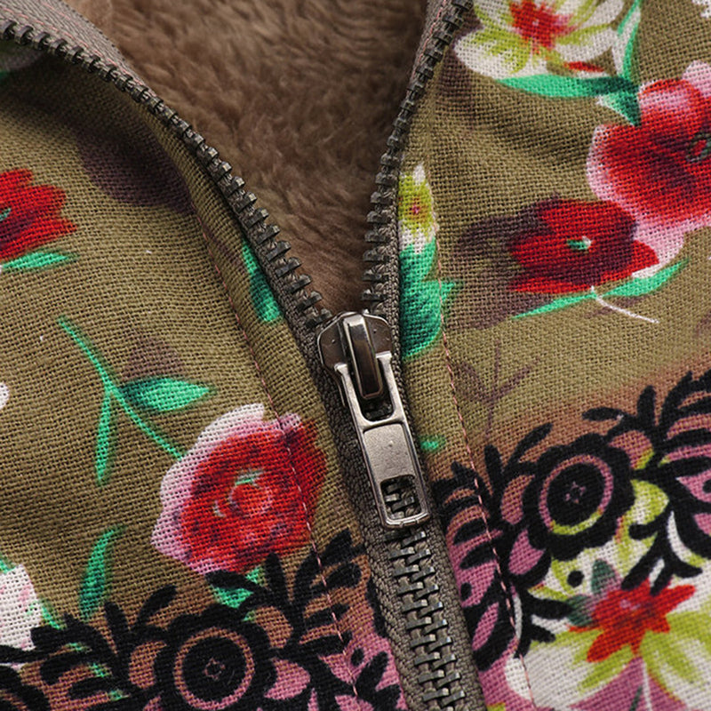 Lange Dames Teddy Jas met Capuchon - Seraphina