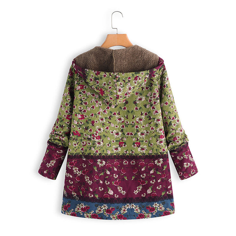 Lange Dames Teddy Jas met Capuchon - Seraphina