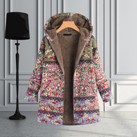 Lange Dames Teddy Jas met Capuchon - Seraphina