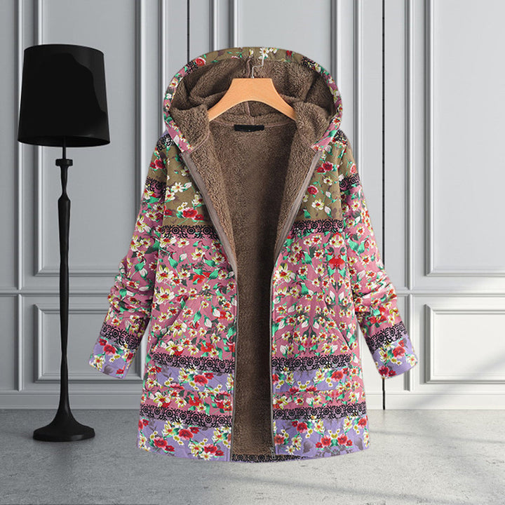 Lange Dames Teddy Jas met Capuchon - Seraphina