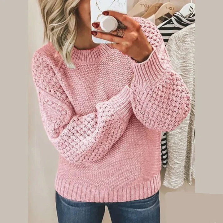 Dzianinowy damski sweter - Elina